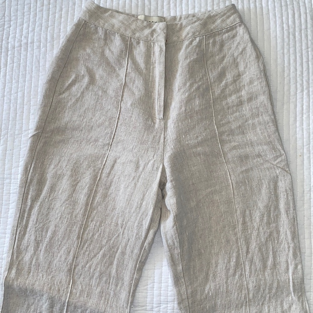 DISSH 100% Linen Wide Leg Pants - Picture 2 of 9